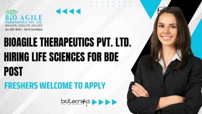 Freshers Life Sciences Job Openings