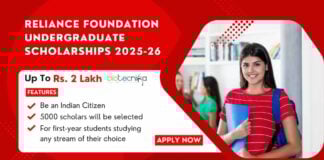 Reliance Foundation Undergraduate Scholarships 2025-26 - Apply Online