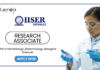 Research Associate Position at IISER Mohali - MSc Life Science Graduates Attend the Walk-In Interview