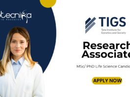 Research Associate position at TIGS - MSc Life Science Graduates Apply Online (1)