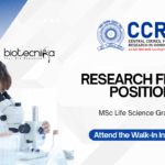 Research Fellow Positions at CCRH  MSc Life Science Candidates Apply Online