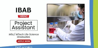 Research Job at IBAB Life Science Graduates Apply Now for the Project Assistant Position (1)