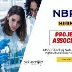 Research Jobs at NBRC MSc Science Graduates Apply Now for the Project Associate Position (1)