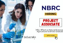 Research Jobs at NBRC MSc Science Graduates Apply Now for the Project Associate Position (1)