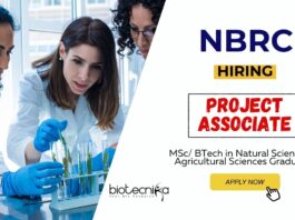 Research Jobs at NBRC MSc Science Graduates Apply Now for the Project Associate Position (1)