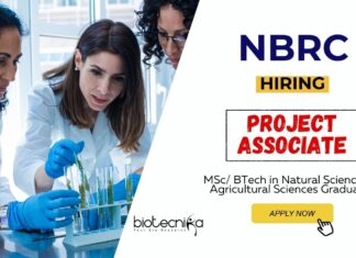Research Jobs at NBRC MSc Science Graduates Apply Now for the Project Associate Position (1)