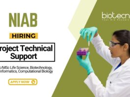 Research Jobs at NIAB Life Science Graduates Apply Now for the Project Technical Support Position