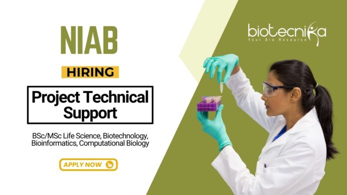Research Jobs at NIAB Life Science Graduates Apply Now for the Project Technical Support Position