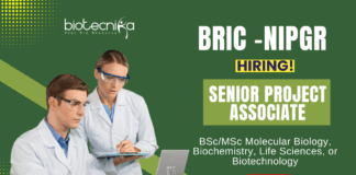 Research Jobs at NIPGR MSc Biotechnology Graduates Apply Now for the Senior Project Associate Position (1)