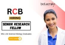 Research Jobs at RCB Faridabad MSc Life Science Graduates Apply Now for the Senior Research Fellow Position