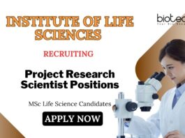 Research Scientist Jobs at ILS, Bhubaneswar | MSc Life Science Candidates Apply Now