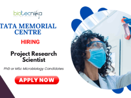 Research Scientist Vacancies at Tata Memorial Centre | MSc Microbiology Candidates Apply Now