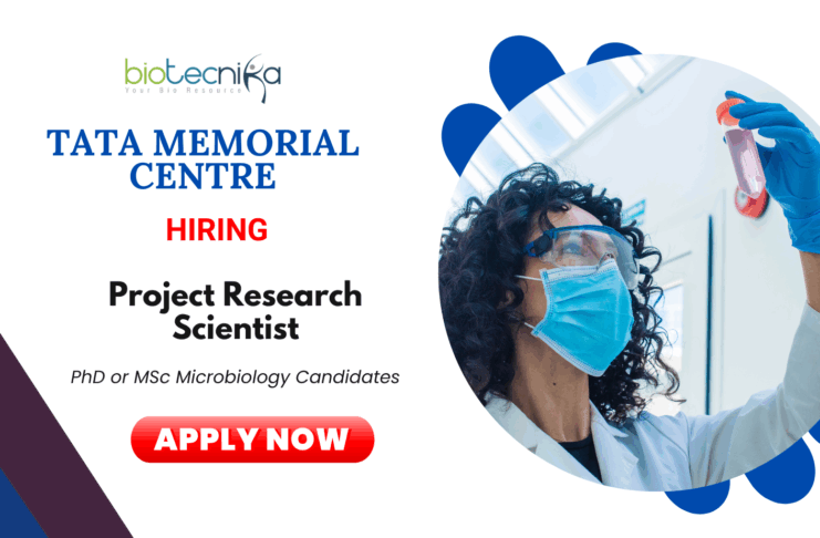 Research Scientist Vacancies at Tata Memorial Centre | MSc Microbiology Candidates Apply Now
