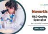 Research and Development Roles at Novartis | BSc Life Science Candidates Apply Now