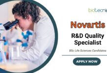Research and Development Roles at Novartis | BSc Life Science Candidates Apply Now