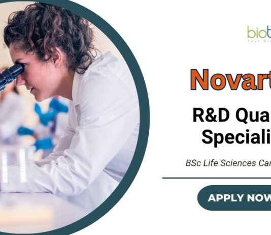 Research and Development Roles at Novartis | BSc Life Science Candidates Apply Now