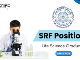 SRF position at IIT Roorkee - Life Science Graduates Apply Online