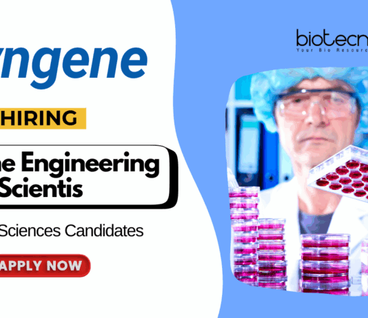 Scientist Jobs at Syngene Life Science PhD Candidates Apply Online
