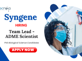 Scientist Position Vacancies at Syngene | PhD Biological Science Candidates Apply