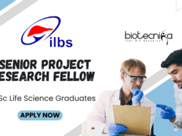 _Senior Project Research Fellow Position at ILBS MSc Life Science Graduates Apply Online