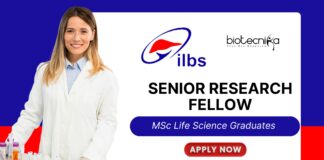 Senior Research Fellow position for AYUSH-funded Project - MSc Life Science Graduates Apply Now at ILBS