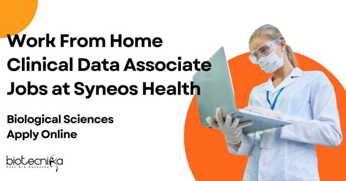 Work From Home Clinical Data Associate Vacancies