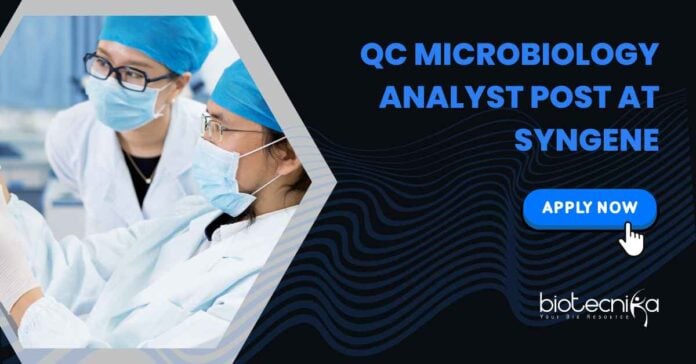 MSc Microbiology Job Openings in QC at Syngene