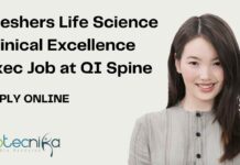 Freshers Jobs For Life Sciences at QI Spine