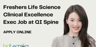 Freshers Jobs For Life Sciences at QI Spine