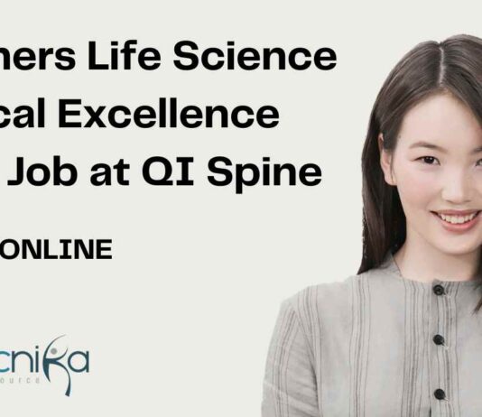 Freshers Jobs For Life Sciences at QI Spine