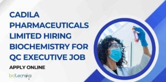 MSc Biochemistry Job Openings in QC