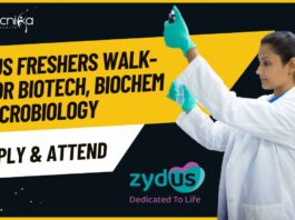 Freshers MSc Biotechnology Job Openings