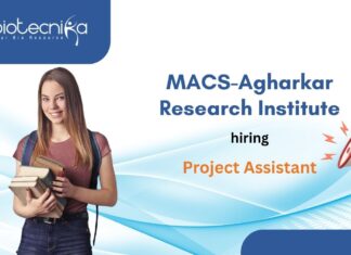 BSc/MSc Biotechnology Project Assistant Job - at MACS-ARI, Apply Now!