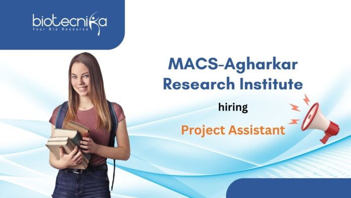 BSc/MSc Biotechnology Project Assistant Job - at MACS-ARI, Apply Now!