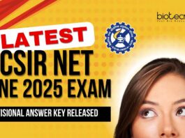 CSIR NET June 2025 Provisional Answer Key