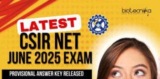 CSIR NET June 2025 Provisional Answer Key