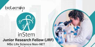 Latest MSc life sciences vacancy