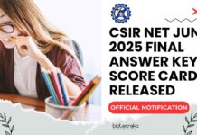 CSIR NET June 2025 Score Card Download – Official Notification