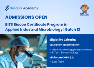BITS Biocon Certificate Program Admissions