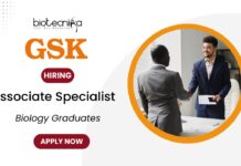 Associate Specialist Job Vacancy at GSK in Bengaluru | Apply Now