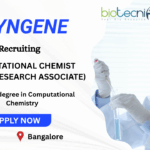 Biotech Apply Now: Computational Chemist Job at Syngene in Bangalore Apply Now Computational Chemist Job at Syngene in Bangalore