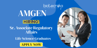 Associate Regulatory Affairs Job at Amgen | Apply Now