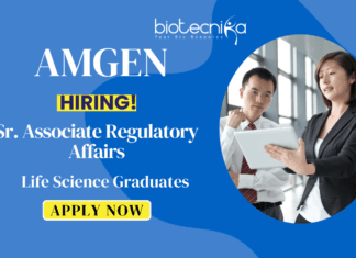 Associate Regulatory Affairs Job at Amgen | Apply Now