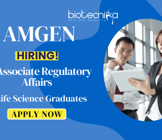 Associate Regulatory Affairs Job at Amgen | Apply Now
