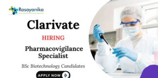 BSc Biotechnology Jobs at Clarivate Apply Now for Pharmacovigilance Role