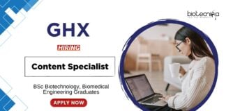 BSc Biotechnology Jobs at GHX Apply Now for the Content Specialist Role