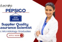 BSc Microbiology Jobs at Pepsico | Apply Now For The Supplier Quality Assurance Scientist Role BSc Microbiology Jobs at Pepsico | Apply Now For The Supplier Quality Assurance Scientist Role