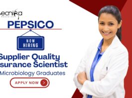 BSc Microbiology Jobs at Pepsico | Apply Now For The Supplier Quality Assurance Scientist Role