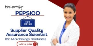 BSc Microbiology Jobs at Pepsico | Apply Now For The Supplier Quality Assurance Scientist Role