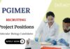 BSc Molecular Biology Jobs at PGIMER Apply Now for Project Positions